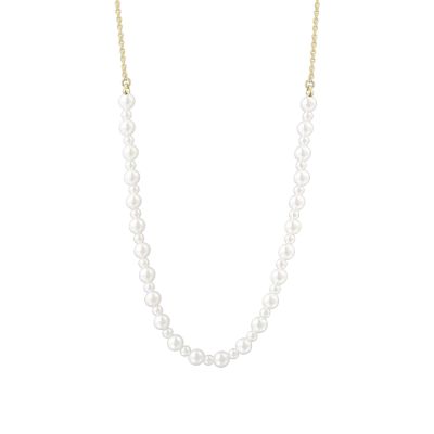 Xenox Halskette Damen Pearl Sea Silber 18k Vergoldet 45 cm XS91928G