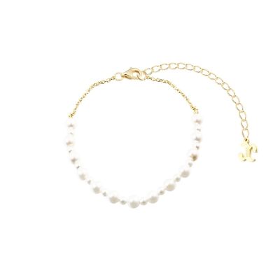 Xenox Armband Damen Pearl Sea Sterlingsilber 18k Vergoldet XS91930G