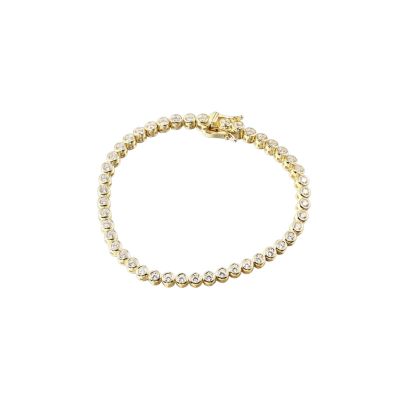 Xenox Tennisarmband Venice Silber 18k Vergoldet 18,5 cm XS91967G/L