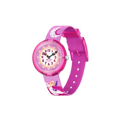 Flik Flak FBNP195 Mädchen-Uhr Dreaming Unicorn Analog Quarz Textil-Band Ø 31,85 mm