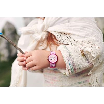 Flik Flak FBNP195 Mädchen-Uhr Dreaming Unicorn Analog Quarz Textil-Band Ø 31,85 mm