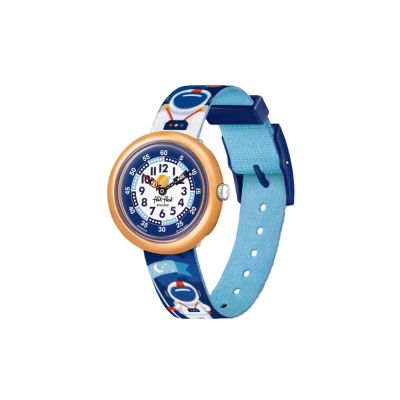 Flik Flak FBNP216 Jungen-Uhr Astrodreams Analog Quarz Textil-Band Ø 31,85 mm