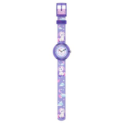 Flik Flak Mädchen-Uhr Cosmicat Analog Quarz Textil-Band FBNP233