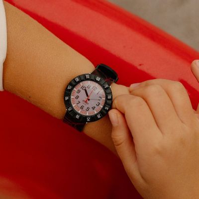 Flik Flak Kinder-Uhr Webaxus Analog Quarz Silikon-Armband FCSP118 