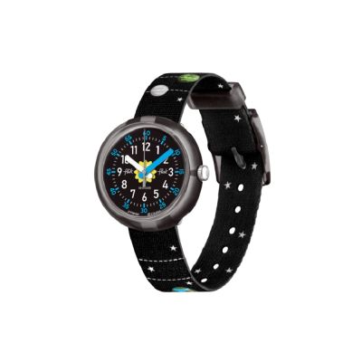 Flik Flak FPNP097 Jungen-Uhr Solar System Analog Quarz Textil-Armband Ø 31,85 mm