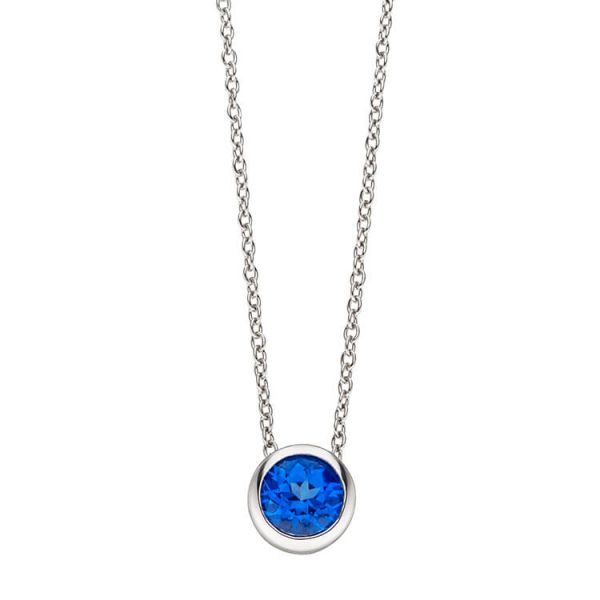 Viventy 782308 Halskette mit Anhänger Damen Topaz Blau Silber