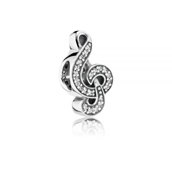 Pandora 791381CZ Charm Sweet Music Violinschlüssel Sterling-Silber