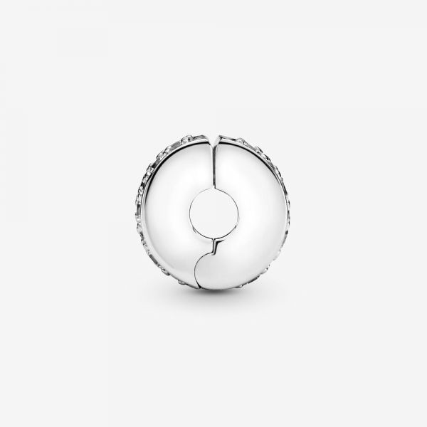 Pandora 791817CZ Charm Clip Pavé-Glanz Sterling Silber