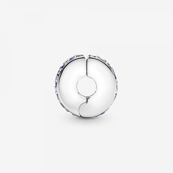 Pandora 791817NSBMX Charm Clip Blauer Pavé Glanz
