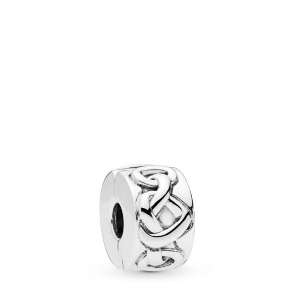 Pandora 798035 Charm Clip Knotted Hearts Sterling-Silber 