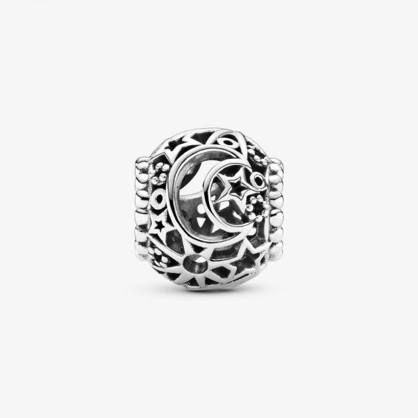Sterling Silber Sonne Mond Sterne Anhänger – Mystischer 925