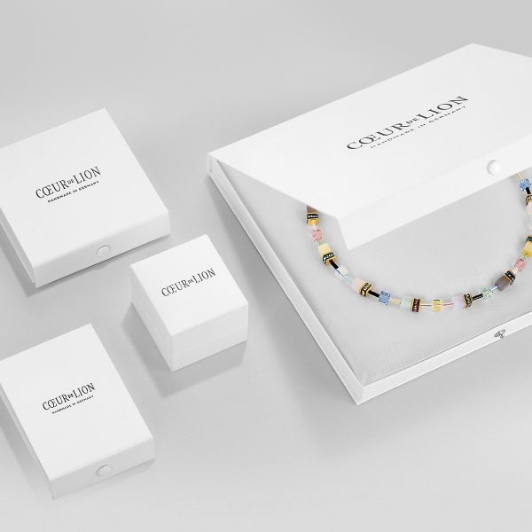 Coeur de Lion 5086/30-0737 Armband Damen GeoCUBE® Precious Fusion Pearls Blau Silber