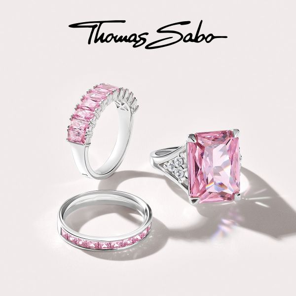 Thomas Sabo A2018-051-9 Armband Damen Pinken und Weißen Steinen Sterling-Silber