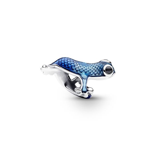Pandora 792701C01 Charm Damen Metallic-Blaues Gecko Sterling-Silber