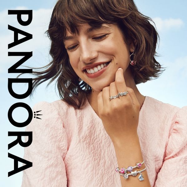 Pandora 180764C01 Ring Dunkelvioletter Stiefmütterchen 14k Rosé Vergoldet