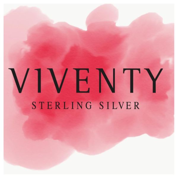 Viventy 784732 Halskette mit Anhänger Damen Eismatt Kreis Zirkonia Sterling-Silber