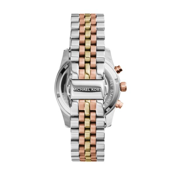 Michael Kors MK5735 Damen-Uhr Lexington Chronograph Quarz mit Edelstahl-Armband