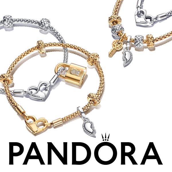 Pandora 562731C00 Armband Damen Moments Studded Chain Vergoldet 