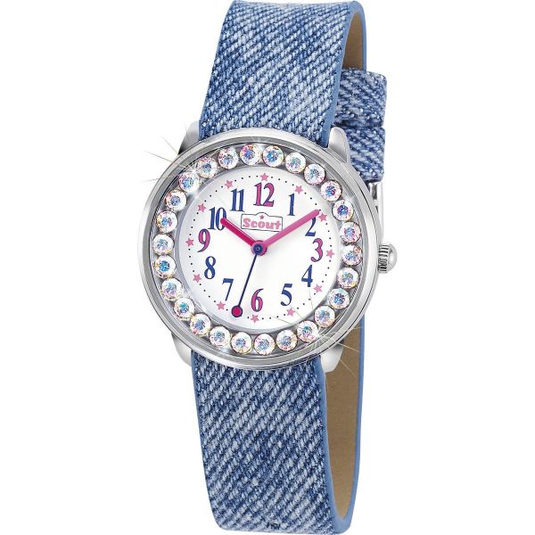 Scout 280381008 Mädchen-Uhr The Bling-Bling Collection Blau