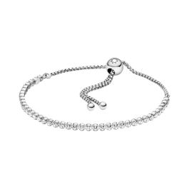 Pandora 599375C01 Schiebe-Tennisarmband Damen Funkelnd Sterling-Silber ...