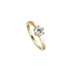Viventy 782331 Solit&auml;r-Ring Damen Swarovski Zirkonia Sterling-Silber Vergoldet