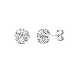 Viventy Ohrstecker Damen Blume Zirkonia Sterling-Silber 787874