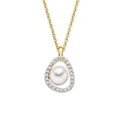 Viventy Halskette mit Anh&auml;nger S&uuml;sswasserperle Zirkonia Silber 788752