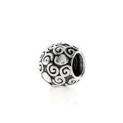 Pandora Charm Damen Swirl Hearts Sterling-Silber 790161