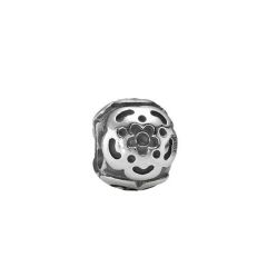 Pandora Charm Damen Blume Geschw&auml;rzt Sterling-Silber 790186
