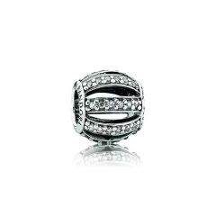 Pandora Charm Pav&eacute;-Kugel Zirkonia Sterling-Silber 791115CZ