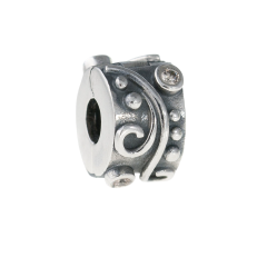 Pandora Charm Clip Wirbelndes Muster Zirkonia Silber 79380CCZ