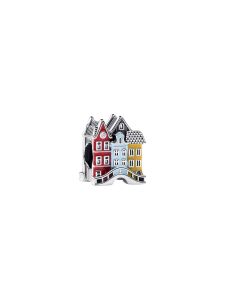 Pandora Charm Bunte H&auml;user Emaille Zirkonia Sterling-Silber 794934C01
