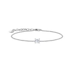 Thomas Sabo Armband Quadratischem Stein-Anh&auml;nger Silber A2158-051-14