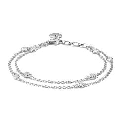 Thomas Sabo Armband Damen Doppelreihig Zirkonia Silber A2216-051-14