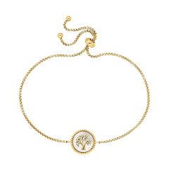Engelsrufer Armband Damen Lebensbaum Silber Vergoldet ERB-LILTREE-PE-G