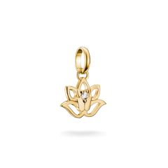 Thomas Sabo Charm-Anh&auml;nger Lotusbl&uuml;te Connect Vergoldet CC1204-414-14