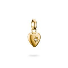 Thomas Sabo Charm-Anh&auml;nger Herz mit Stern Vergoldet CC1234-414-14