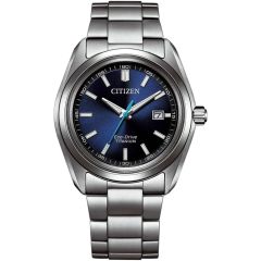 Citizen Herren-Uhr Eco-Drive Analog Quarz Titan-Armband AW1900-50L