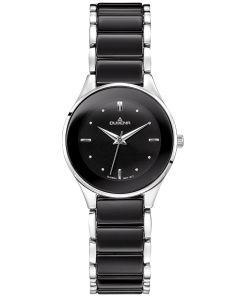 Dugena Damen-Uhr Amica Ceramica Schwarz Quarz Keramik-Armband 4460770