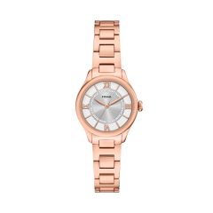 Fossil Damen-Uhr Gilmore Quarz Edelstahl-Band Ros&eacute;gold-Ton ES5420
