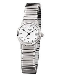 Regent Damen-Uhr Analog Quarz Metall Zug-Armband 25 mm F-888