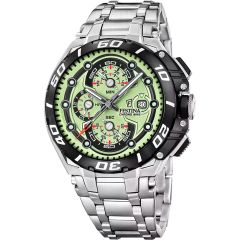 Festina Herren-Uhr Chrono Bike Analog Quarz Edelstahl-Armband F20754/3