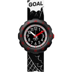 Flik Flak FPSP064 Jungen-Uhr Goal! Analog Quarz Textil-Band &Oslash; 34,75 mm