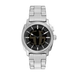 Fossil Herren-Uhr Machine Big Tic Quarz Edelstahl-Armband FS6155