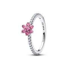 Pandora Ring Damen Funkelnde Rosa Blume Sterling-Silber 194499C02