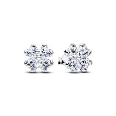 Pandora Ohrstecker Gl&uuml;ckskleeblatt Zirkonia Sterling-Silber 294500C01