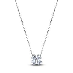Pandora Halskette-Anh&auml;nger Funkelndes Gl&uuml;ckskleeblatt Silber 394502C01