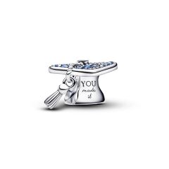 Pandora Charm Blaue Absolventenm&uuml;tze 2026 Zirkonia Silber 794461C01