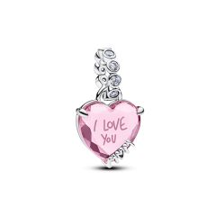 Pandora Charm-Anh&auml;nger Damen I Love You Mom Zirkonia Silber 794464C01