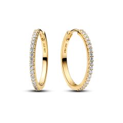 Pandora Ohrringe Creolen Funkelnde Zirkonia 14K Vergoldet 264652C01